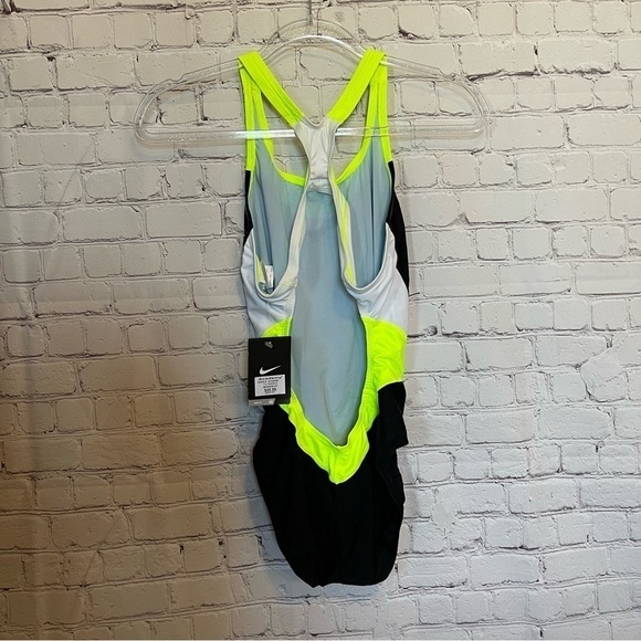 NWT Nike One Piece Colorblock Swimsuit size 10 - Picture 3 of 11